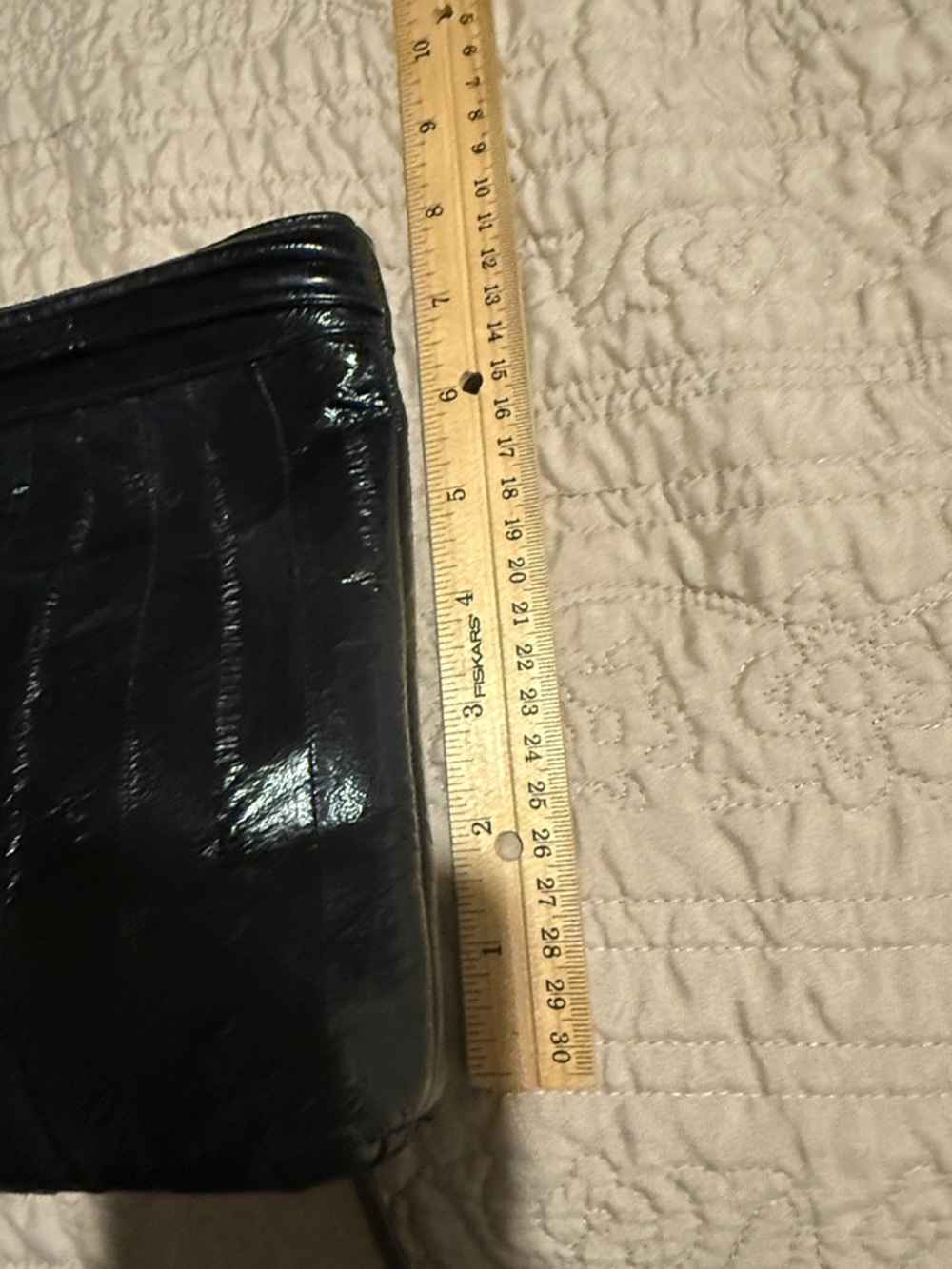 Eel skin black bag - Picture 9 of 9